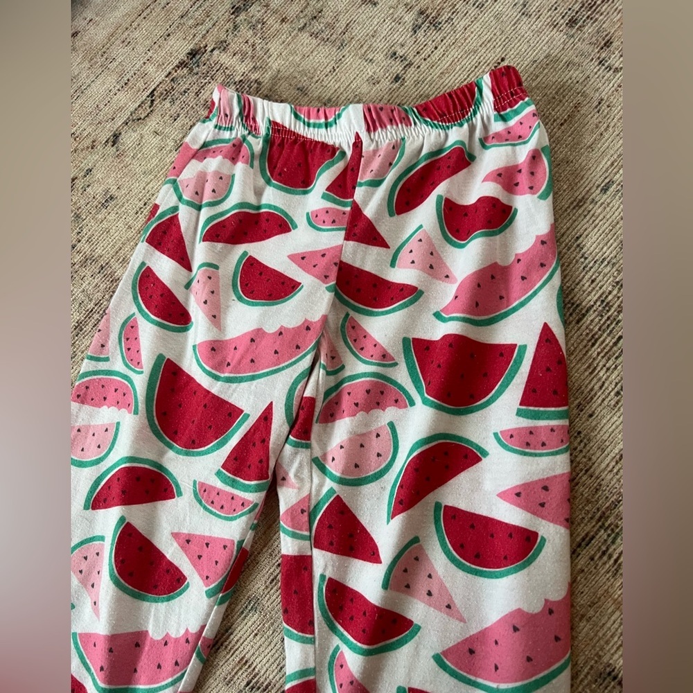 Carter's Girls White Watermelon Print Pajama Bottoms 4t - Picture 2 of 3